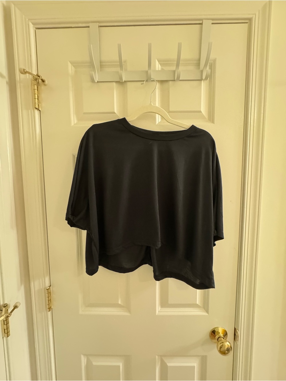 Black Boxy Short-Sleeve Tee